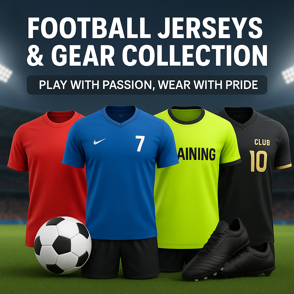 ⚽ Football Jerseys & Gear Collection – Play with Passion, Wear with Pride
