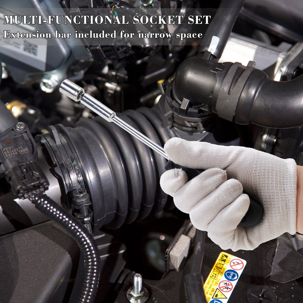 26 Pieces, Test Current Pen,Crosshead Screwdriver,Flathead Screwdriver,Safety Hammer,6-inch Combination Pliers,Allen Wrench,Aluminum Flashlight,Multi Functional Scissors,Black Insulated Tape, Home And