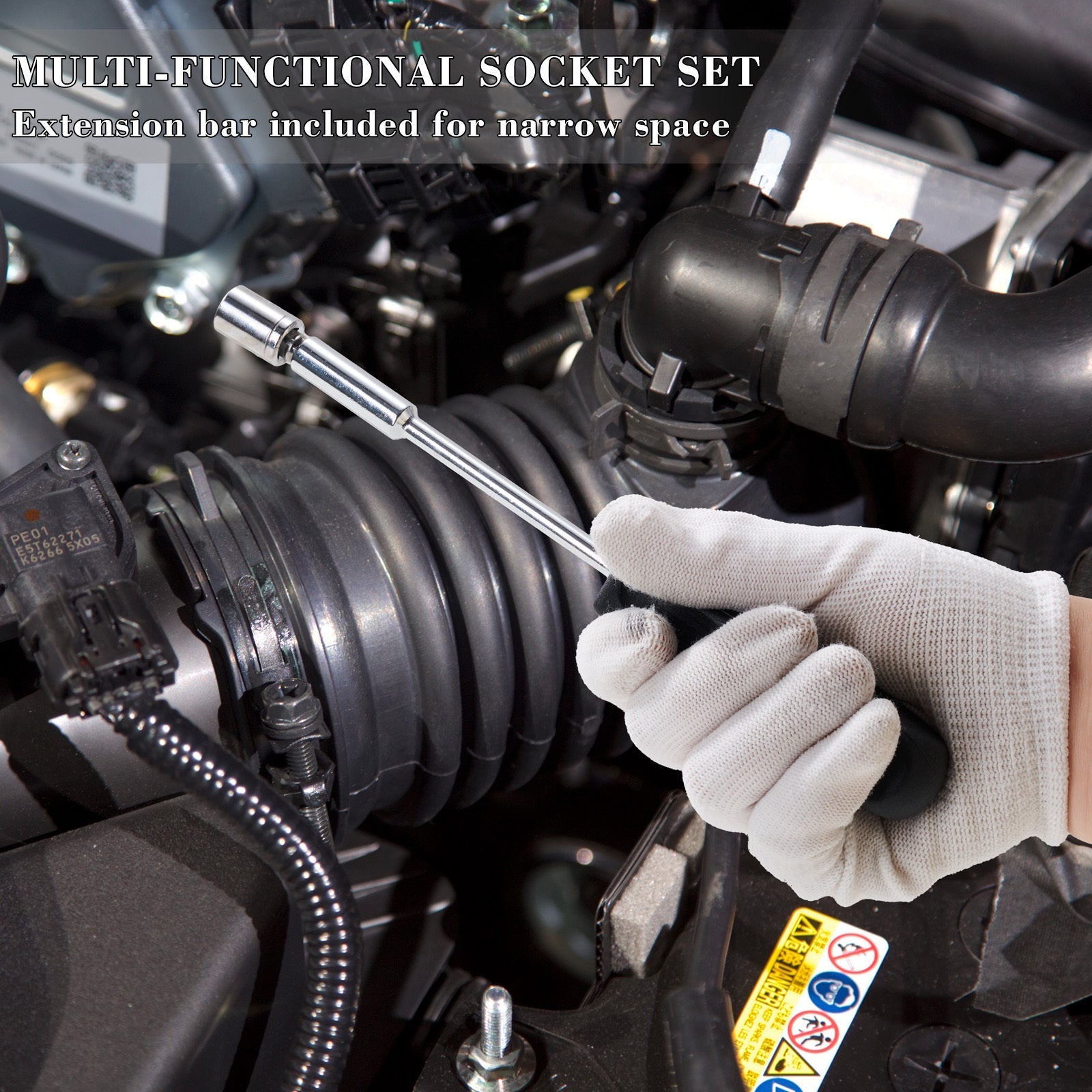 26 Pieces, Test Current Pen,Crosshead Screwdriver,Flathead Screwdriver,Safety Hammer,6-inch Combination Pliers,Allen Wrench,Aluminum Flashlight,Multi Functional Scissors,Black Insulated Tape, Home And