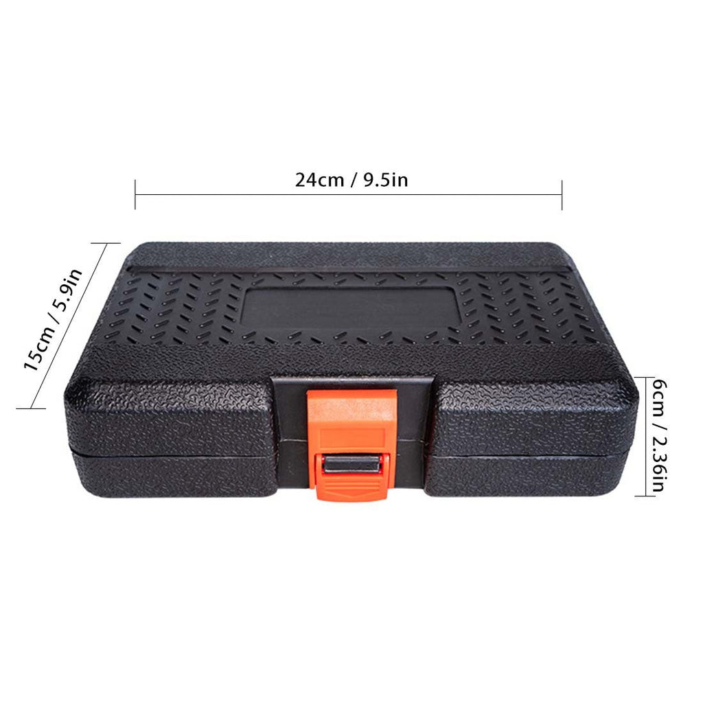 26 Pieces, Test Current Pen,Crosshead Screwdriver,Flathead Screwdriver,Safety Hammer,6-inch Combination Pliers,Allen Wrench,Aluminum Flashlight,Multi Functional Scissors,Black Insulated Tape, Home And